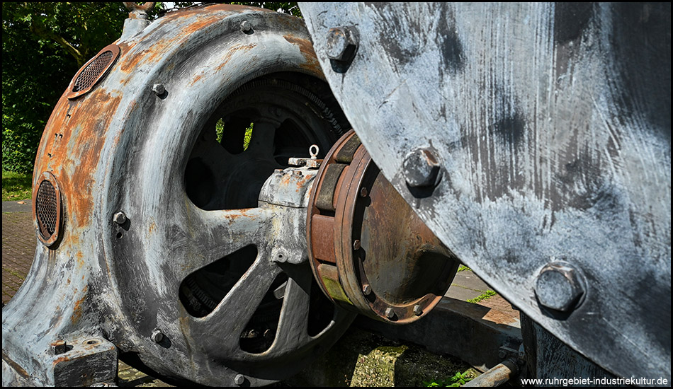 Teile eines Elektromotors einer Turbine