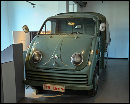 Ein altes Elektroauto als Lieferwagen