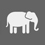 Symbol Elefant für Tierpark